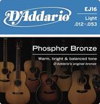 D'Addario EJ16 Acoustic Phosphor Bronze Light 012"/053"