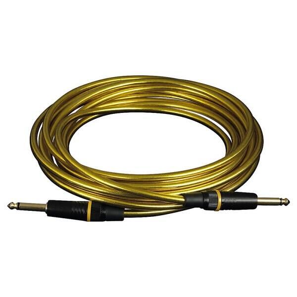 Rockcable Instrument Cable AD 7mm, 3m, Straight, Gold