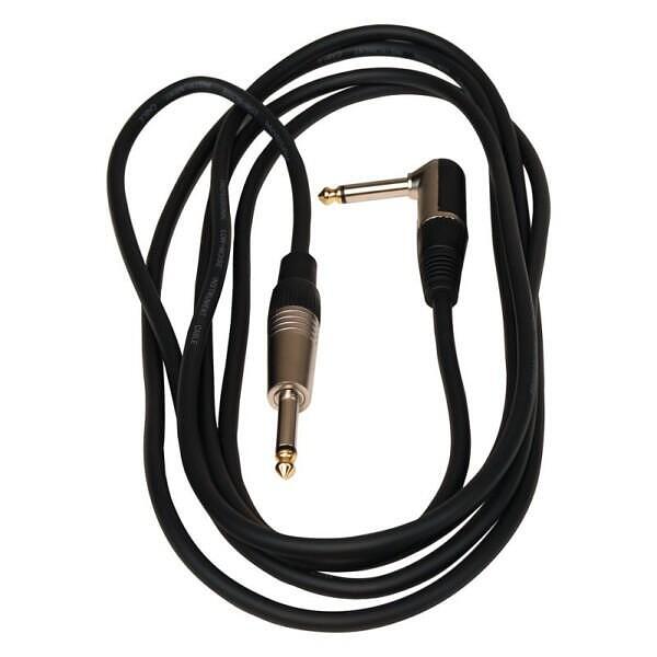 Rockcable Instrument Cable AD 7mm, 3m, Angled, Black