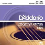 D'Addario EJ26 Acoustic Phosphor Bronze Custom Light 011"/052"
