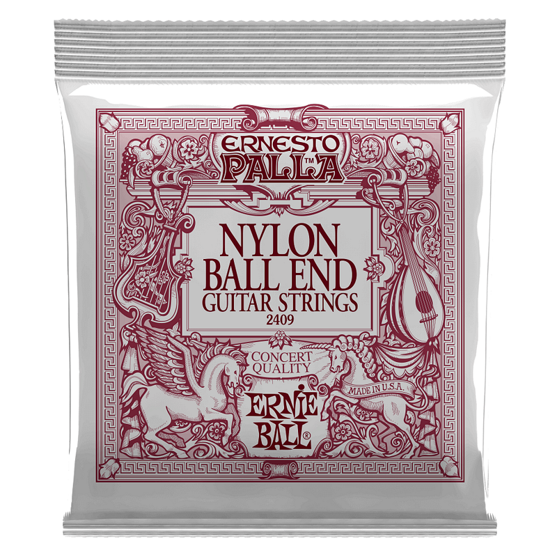 Ernie Ball Ernesto Palla Nylon Classical Black & Gold, Ball End, Medium