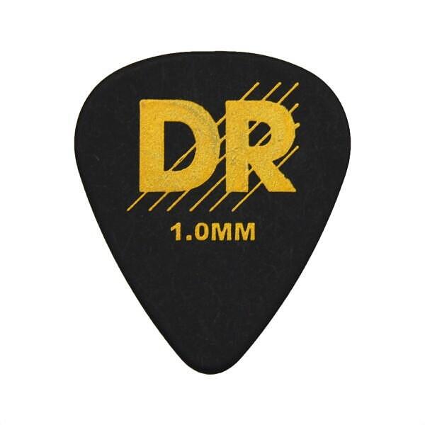 DR Strings Black Delrin Pick Heavy 1.00mm