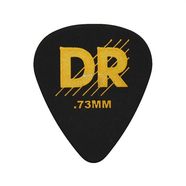 DR Strings Black Delrin Pick Medium 0.73mm
