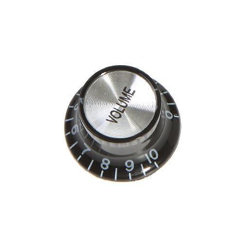Guitar Tech Control Knob SGK-BS3V, SG-Type, Volume, Black/Silver Top