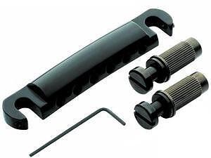 TonePros Metric Tailpiece, Black Chrome