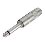 G&H Big Foot Straight 1/4" Mono Plug, 1/2" Profile, Nickel Plated