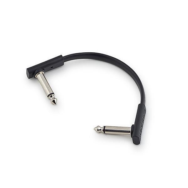 RockBoard Flat Patch Cable, Black, 10 cm