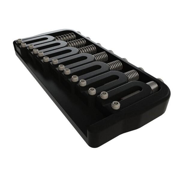Hipshot Fixed Guitar Bridge, 7 String, .125, Black