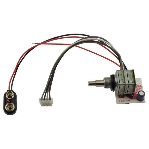 MEC 2-Way EQ Pot Module for Active Pickups, Bass-Treble Stacked