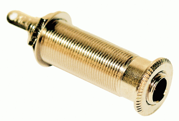 MEC Stereo Jack For Electric Guitar, Gold