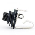 MEC Standard Open Plug Mono, Silver Plates, Black