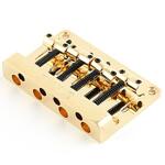 Framus 1-Piece Bass Guitar Bridge, 4-String, Gold