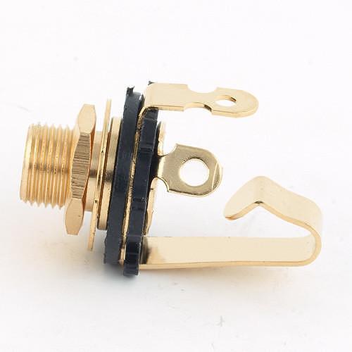 MEC Standard Open Plug Mono, Silver Plates, Gold