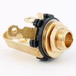 MEC Standard Open Plug Stereo, Silver Plates, Gold