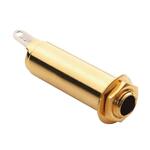 MEC Stereo Jack for Electric guitar, Shielded, Gold