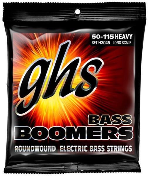 GHS Bass Boomers 4 String, Long Scale, Heavy, 050"-115"