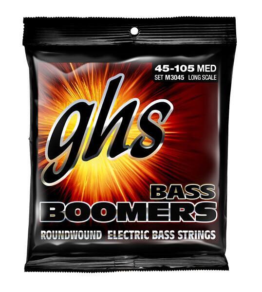 GHS Bass Boomers 4 String, Long Scale, Medium, 045"-105"
