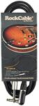 Rockcable Instrument Cable AD 6mm, 3m, Angled, Black