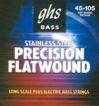GHS Bass Precision Flatwound 4 String, Long Scale, Medium, 045"-105"