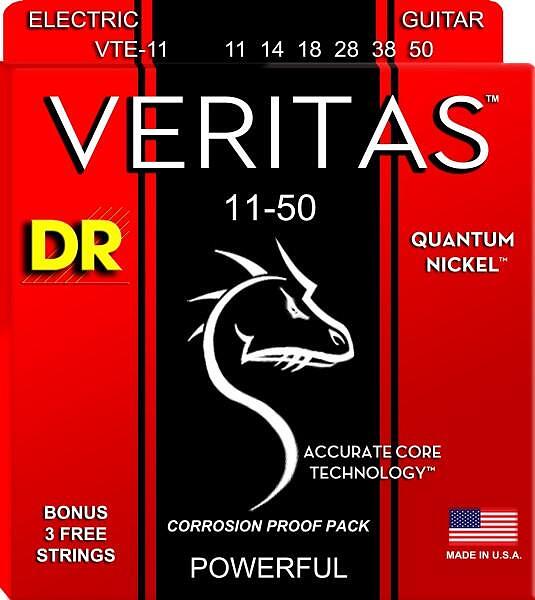 DR Strings VERITAS Electric Strings, Heavy 011"/050"