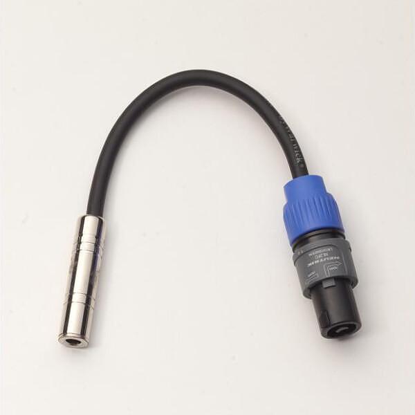 Rockcable Speaker Cable Adaptor, Speak-On 2 Pole to 1/4" Jack Socket, 0.2m