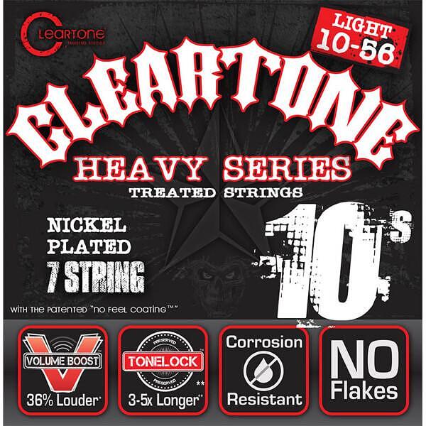 Cleartone Heavy Series Electric Strings, Light 7-String 10-56