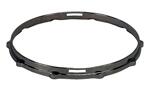 Dixon 14" Die Cast Snare Hoop, 10 Ears, Snare Side, Black Chrome Plated