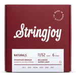 Stringjoy Naturals | Super Light Gauge (11-52) Phosphor Bronze Acoustic Guitar Strings
