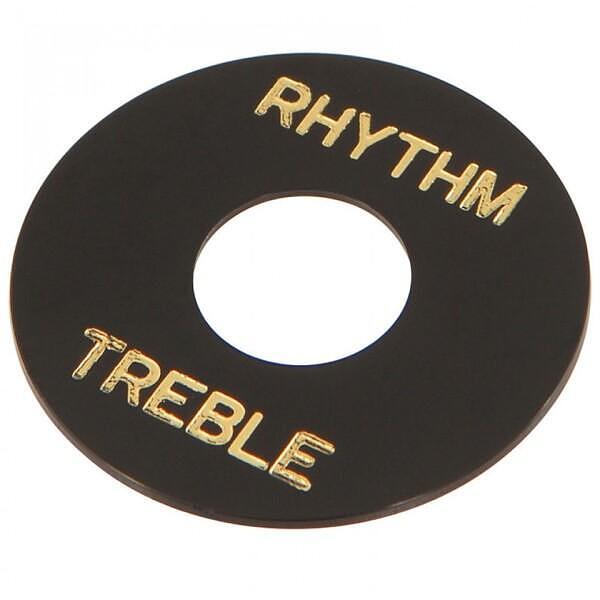 Guitar Tech 3 Way Toggle Switch Surround, Black