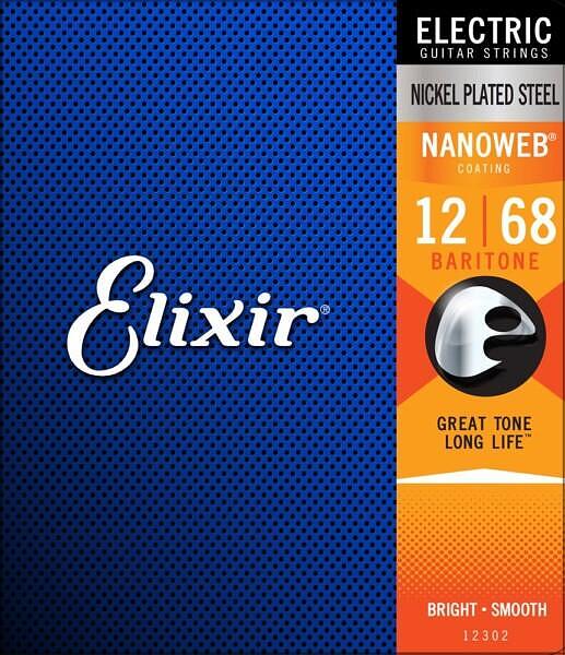 Elixir Electric Nanoweb Coating, Baritone 012"/068"