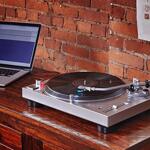 Audio Technica LP120X Manual Direct-Drive Turntable, USB & Analog, Silver
