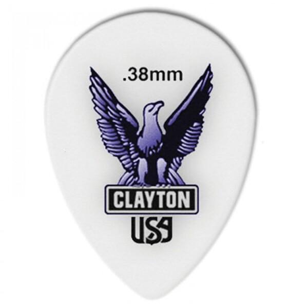 Clayton Acetal/Polymer Teardrop Pick, 0.38mm