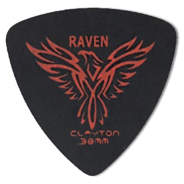 Clayton Black Raven Triangle Pick, 0.38mm