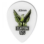 Clayton Acetal/Polymer Teardrop Pick, 0.63mm