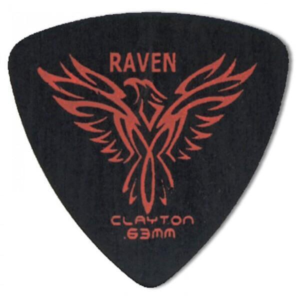 Clayton Black Raven Triangle Pick, 0.63mm
