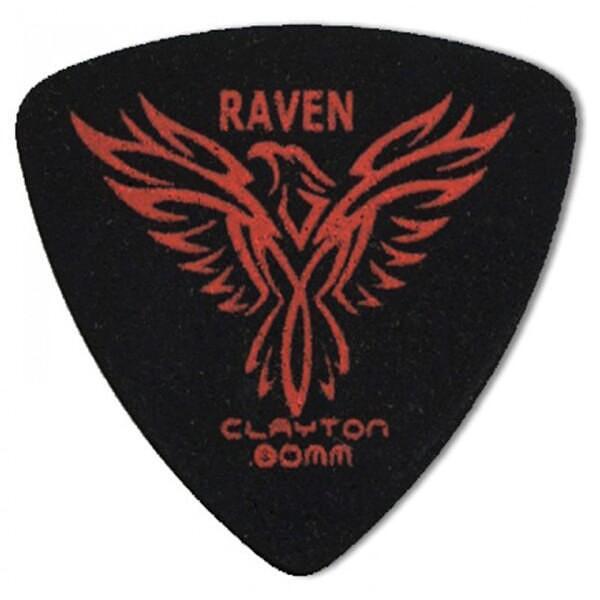 Clayton Black Raven Triangle Pick, 0.80mm