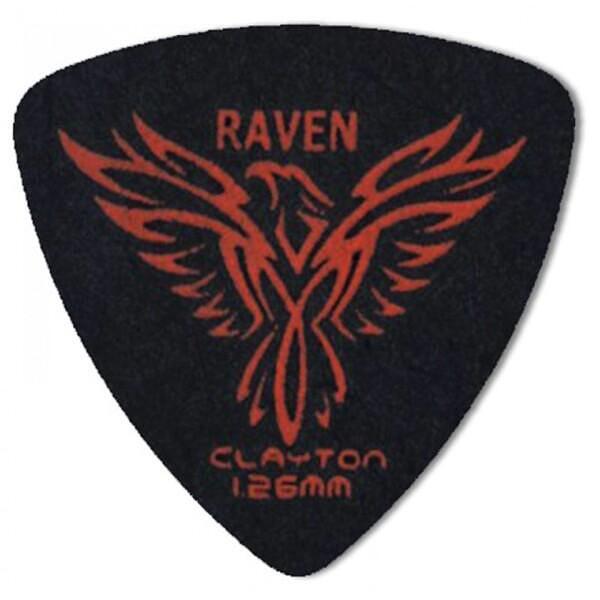 Clayton Black Raven Triangle Pick, 1.26mm