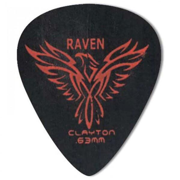 Clayton Black Raven Standard Pick, 0.63mm