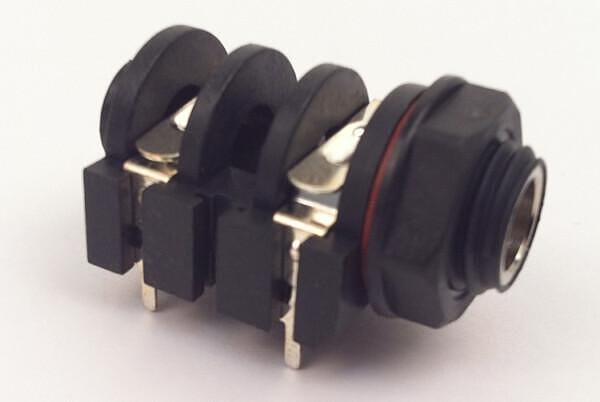 Mono Input Jack, 4 PCB Terminals, Switched, Modern Marshall Type