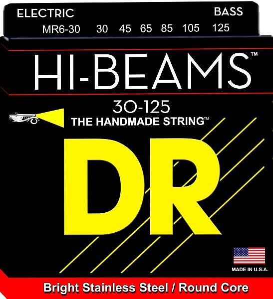 DR Strings Hi-Beam Bass Medium 6-String 030"/125"