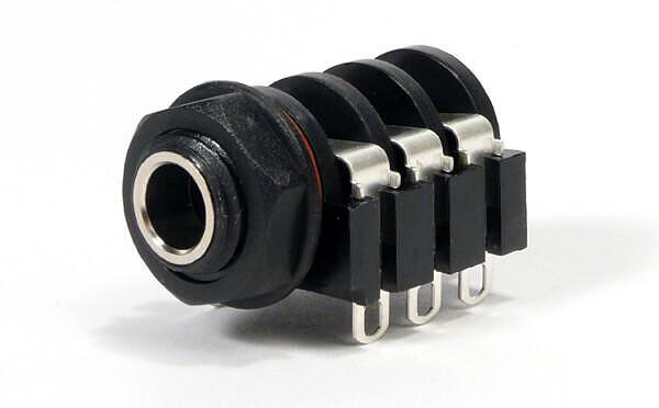 Stereo Input Jack, 6 Solder Lugs, Switched, Modern Marshall Type
