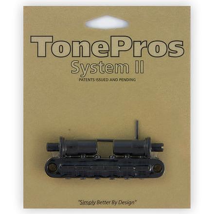 TonePros Metric Tuneomatic Bridge, Large Posts, Black