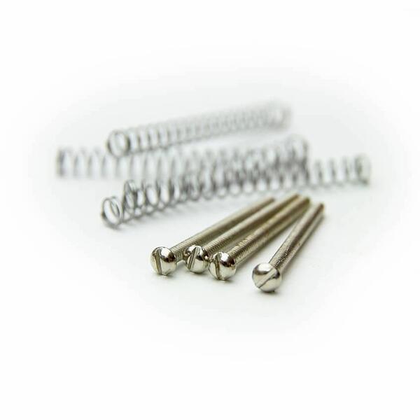 Bare Knuckle Replacement Humbucker Mounting Screws, Nickel 4 Pack