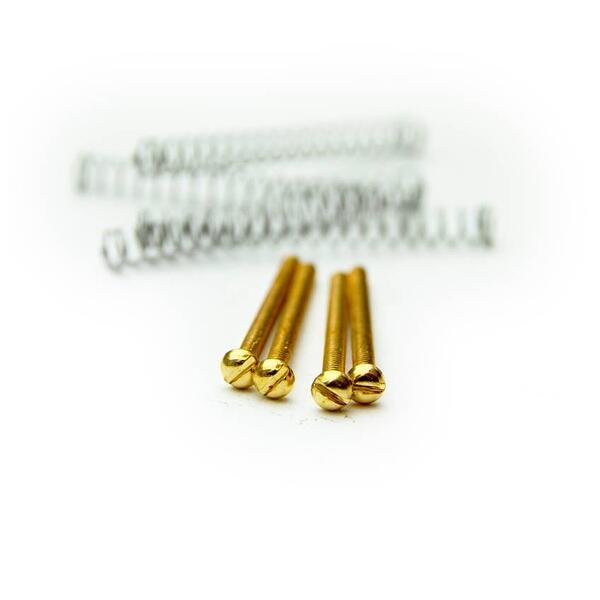 Bare Knuckle Replacement Humbucker Mounting Screws, Gold 4 Pack