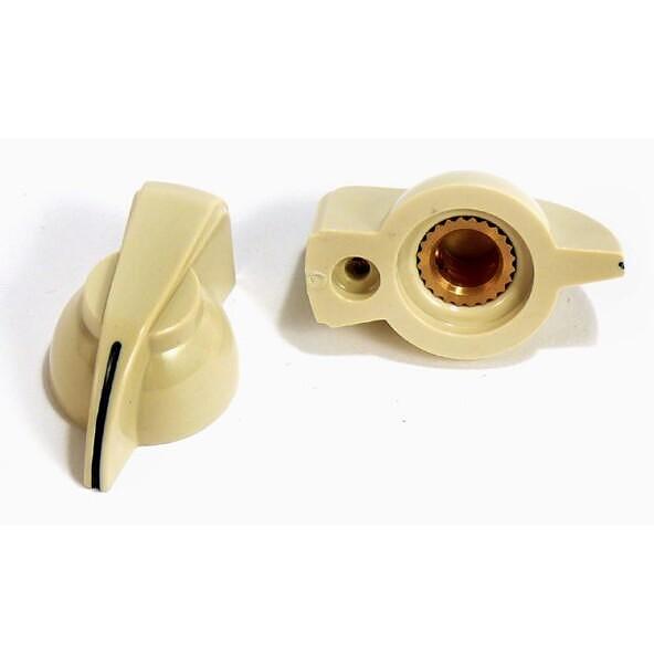 Chicken Head Knob Set Screw, Ivory