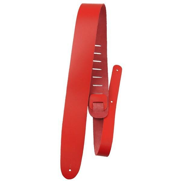 Perri's 2.5″ Red Basic Leather Guitar Strap