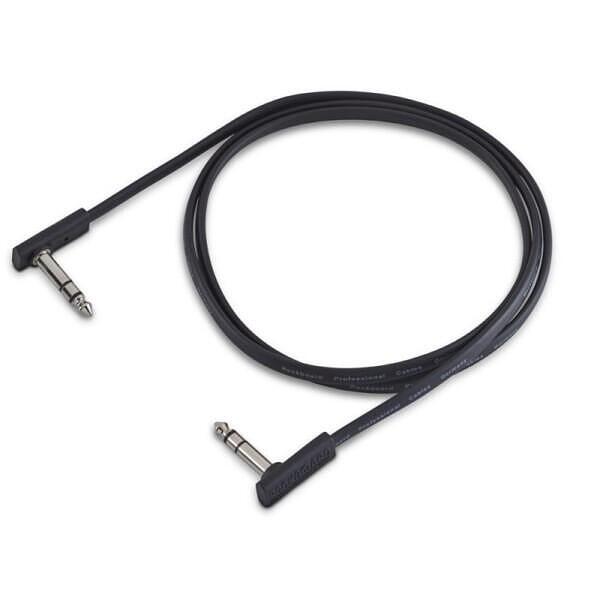 RockBoard Flat TRS Cable, Black, 120 cm
