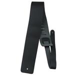 Perri's 3.5" Basic Leather Guitar Strap, Black