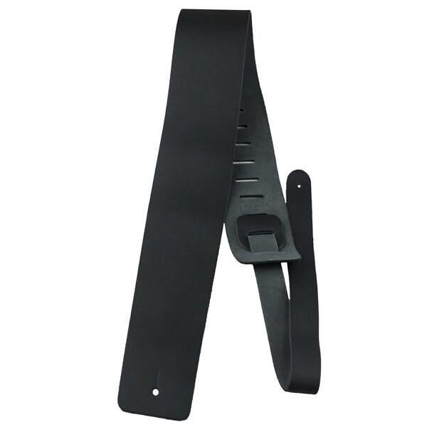 Perri's 3.5″ Black Basic Leather Guitar Strap