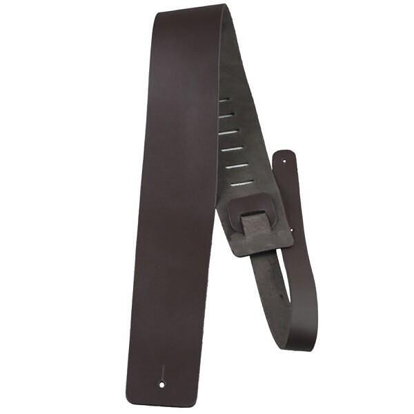 Perri's 3.5″ Brown Basic Leather Guitar Strap